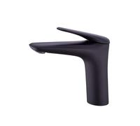 Bathroom Basin Faucet, Brass Hot and Cold Mixer Tap for Vanity Vessel Sink, Single Handle Design, Durable and Stylish Black Chrome Finish