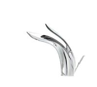 Bathroom Basin Faucet Brass Wash Mixer Tap Hot and Cold Water Taps Vanity Vessel Sink Faucets(Chrome)