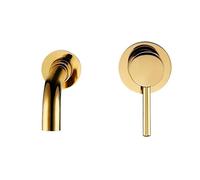 Bathroom Basin Faucet Sink Tap Wash Mixer Hot and Cold Water Wall Mounted Spout Bath Single Handle Ceramic Cartridge Crane(Silver Chrome-260 mm)