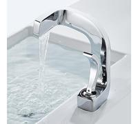 Bathroom Basin Faucet Undercounter Basin Brass Hot & Cold Single Hole Toilet Waterfall Faucet, A406