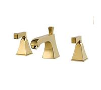 Bathroom Basin Faucets Brass Three Holes 8 inch Sink Faucet Widespread Bathroom Basin Mixer with pop up