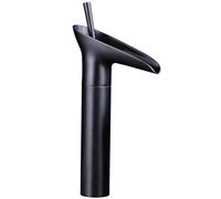 Bathroom Basin Mixer Tap, Retro Single Handle Waterfall Design, Antique Wine Glass Shape, Tall Mixer Faucet for Wash Basin