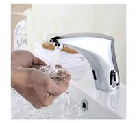 Bathroom Basin Sink Faucets Sensor Automatic Bathroom Sink Faucet Touchless Hot and Cold Water Mixer Crane,Kitchen Sink Faucet