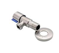 Bathroom Basin Sink Faucets Taps Angle Stop Valve Brass G1/2" Shut Off Valve Bathroom Toilet Bidet Shower Water Tap(Blue)