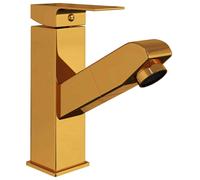 Bathroom Basin Tap Faucet Mixer with Pull Out Function Sink Single Hole Lever