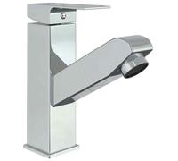 Bathroom Basin Tap Faucet Mixer with Pull Out Function Sink Single Hole Lever