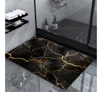 Bathroom Bath Mat Rug Marble Super Absorbent Non Slip Bath Mats For Bathroom Shower Floor Mat Carpet, Diatomaceous Earth Shower Mat for Shower, Tub, Bathtub, Bedroom, Kitchen, Toilet, Door 20x31in