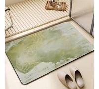 Bathroom Bath Mat Rug, Shower Mat Non Slip, Super Absorbent Floor Mat Bathroom Carpet Mats Non Slip Washable 31.50x59.06in Large Quick Dry Bath Mat for Shower Tub Bathtub Door Home Kitchen, Green