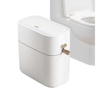 Bathroom Bin - Narrow Spaces Automatic Dustbin, Slim Sensor Trash Can | Hands-Free Toilet Rubbish Bins, Covered Litter Bin For Compact Living Small Home Kitchen Waste Bins Laundry Hands-Free Solution