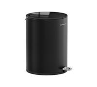 Bathroom Bin with Lid, Ink Black / 6L