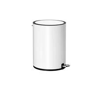 Bathroom Bin with Lid, White / 3L