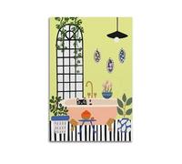 Bathroom Black Cat Colorful PaintingWall Decoration Posters Motivational Wall Posters Suitable for Office Gym Bedroom Decoration AestheticUnframe-style 16x24inch(40x60cm)