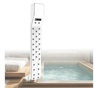Bathroom Body Dryer with Negative Ion Technology, 3300W Full Body Dryer for Home Gym Use, Standing Shower Dryer with Touch Control Panel For Home/Spa/Gym Use White