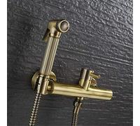 Bathroom Brass Antique Bronze Finished Bidet Faucet Toilet Bidet Shower Set Portable Bidet Spray 1.5M Hose Hand Held Bidet Muslim Toilet Shattaf LWX
