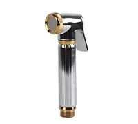 Bathroom Brass Bidet Hand Held Sprayer Toilet Spray Shower Head Nozzle Sprinkler High Pressure Proof Easy Install for Feminine Hygiene Postpartum Cleaning Hemorrhoid Relief Gold