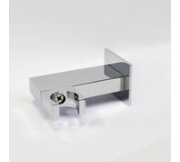 Nes Home Bathroom Brass Square Wall Mounted Elbow Shower Handset Bracket Holder