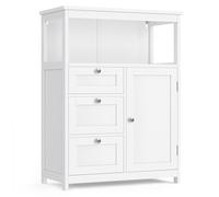 Bathroom Cabinet, 30 x 60 x 80 cm Bathroom Storage Unit with 3 Drawers, Bathroom Floor Cabinet Freestanding