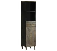 Bathroom Cabinet 38x33x160 cm Solid Wood Mango bathroom storage cabinet vidaXL