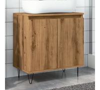 Bathroom Cabinet Artisan Oak 58x33x60 cm Engineered Wood Berkfield Home Brown One Size