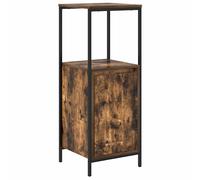 vidaXL Bathroom Cabinet with Shelves Smoked Oak 36x35x95 cm