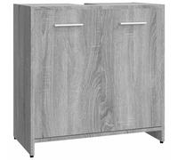 Bathroom sink cabinet Grey Sonoma 60x33x60 cm Engineered Wood Storage for Homes