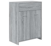 Vidaxl Bathroom Cabinet Grey Sonoma 60X33X80 Cm Engineered Wood, Grey