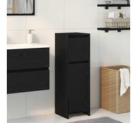 vidaXL Bathroom Cabinet Black Oak 30 x 30 x 95 cm Engineered Wood