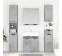 vidaXL Bathroom Cabinet with Storage Concrete Grey 64.5 x 33.5 x 59 cm