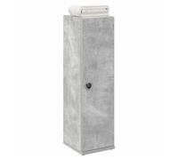 Bathroom Cabinet Concrete Grey Engineered Wood 20.5x22x72cm Toilet Paper Holder