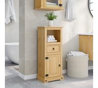 Bathroom Cabinet Corona 45x33x110 cm Solid Wood Pine Berkfield Home Brown One Size