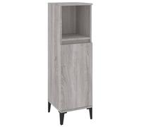Vidaxl Bathroom Cabinet Grey Sonoma 30X30X100 Cm Engineered Wood, Grey