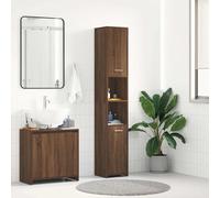 Vidaxl Bathroom Cabinet White 30X30X183.5 Cm Engineered Wood