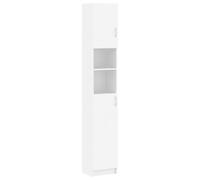 Bathroom Cabinet Cupboard Storage Rack Washer Shelf Engineered Wood vidaXL