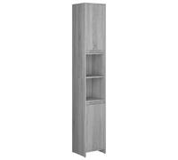 Vidaxl Bathroom Cabinet Grey Sonoma 30X30X183.5 Cm Engineered Wood