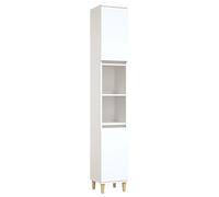 Bathroom Cabinet Cupboard Tallboy Unit Storage Cabinet Engineered Wood vidaXL