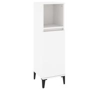 Bathroom Cabinet Cupboard Toilet Storage White Engineered Wood vidaXL