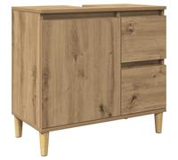 Bathroom Cabinet Cupboard Washroom Storage Cabinet Engineered Wood vidaXL