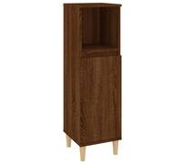 vidaXL Bathroom Cabinet Brown Oak 30x30x100 cm Engineered Wood