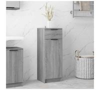 Bathroom cabinet Grey Sonoma 32x34x90 cm Engineered Wood Slim Storage Tall Unit