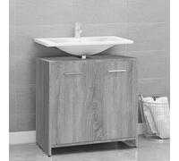 Bathroom Cabinet Grey Sonoma 60x33x60 cm Engineered Wood Berkfield Home Grey One Size