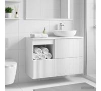 Bathroom Cabinet High Gloss White Engineered Wood 30x35x50 cm Modern Storage 1pc
