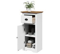 Bathroom Cabinet Honey Brown 44x30x90 cm Engineered Wood with Drawer Slim Modern