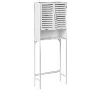 Bathroom Cabinet OKARCHE Bamboo 63 cm White
