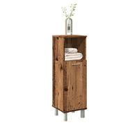 Bathroom Cabinet Old Wood 30x30x95 cm Engineered Wood Slim 1-Door Storage Matte [EEK: Yes]