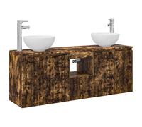 Bathroom Cabinet Set 3 pcs 129 x 35 x 80 cm Engineered Wood vidaXL