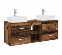 Bathroom Cabinet Set 3 pcs 129 x 41 x 79.5 cm Engineered Wood vidaXL