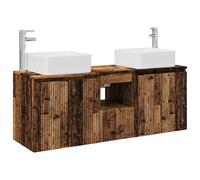 Bathroom Cabinet Set 3 pcs 129 x 41 x 80 cm Engineered Wood Sink Vanity vidaXL