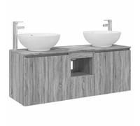 Bathroom Cabinet Set with Drawer 3 pcs Engineered Wood Storage Modern vidaXL