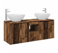 Bathroom Cabinet Set 3 pcs 129 x 44.5 x 80 cm Engineered Wood Bath Vanity vidaX
