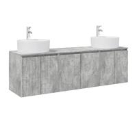 Bathroom Cabinet Set 3 pcs 161.5 x 44.5 x 82 cm Engineered Wood vidaXL